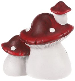 Decorație LED de toamnă Casă luminoasă în formă deciupercă, 14 x 10 x 15 cm, ceramică