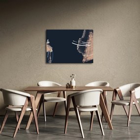 Tablou - Abstracție albastru închis (70x50 cm)