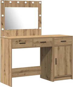 vidaXL Masă de Machiaj cu ușă 2 pcs Maro 40 x 41 x 75 cm Lemn compozit