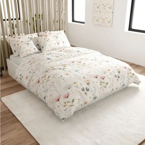 Lenjerie de pat din bumbac PETALUNE POLY crem Dimensiune lenjerie de pat: 2 buc 70 x 90 cm | 200 x 220 cm