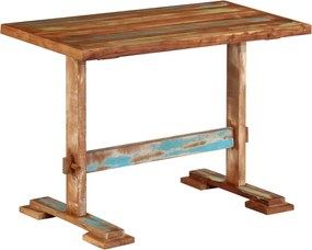 vidaXL Masă de bucătărie, 110x55x78 cm, lemn masiv reciclat
