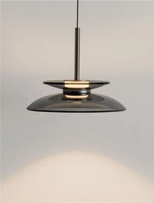 Lustra LED design ambiental Esti fumuriu 23cm