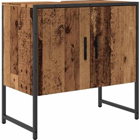 vidaXL Dulap pentru chiuvetă baie lemn vechi 60x33x60cm lemn prelucrat
