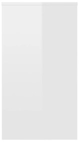 Birou, alb foarte lucios, 90 x 40 x 72 cm, PAL Alb foarte lucios