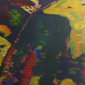 Tablou - Vasily Kandinsky, Houses at Murnau, reproducere (120x50 cm)