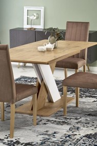 Masa extensibila Xarelto L130-175 cm stejar lancelot/alb