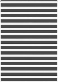 vidaXL Jaluzea tip zebra neagră lățime țesătură 160,9 cm poliester