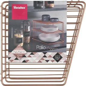 Raft suplimentar arămiu din oțel 25x25 cm Palio – Metaltex