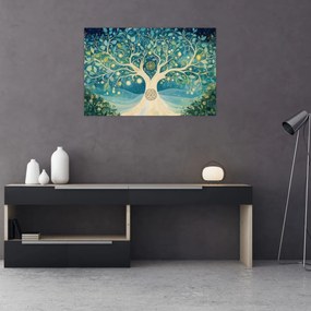 Tablou – Arbore magic cu spirale (90x60 cm)