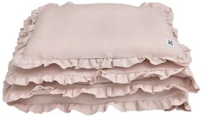 Set lenjerie, patura Si perna pentru patut DUSTY PINK, marimea S