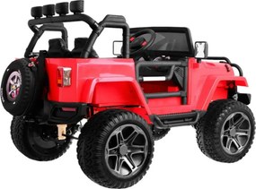 Masinuta Electrica cu acumulator pentru copii NOVOKIDS™ Jeep 4X4 PRO, 2 locuri, Max 40 kg, 3-10 ani , Husa ploaie si rucsac ,2 Baterii 12V, 2 Viteze,