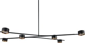 Lustră neagră din metal Coda – Trio Select