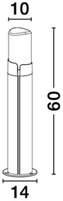 Stalp pentru iluminat exterior IP54 PYRO H-60cm NVL-9209212