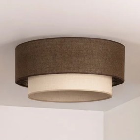 BRILAGI - Plafonieră LED BOHO ECO, 1xE27/10W/230V, Ø 40 cm, maro/crem