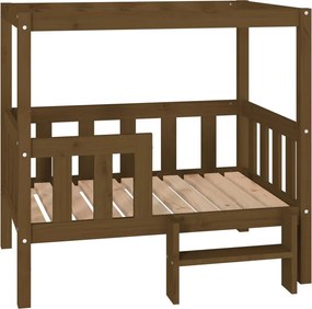 vidaXL Pat pentru câini, maro miere, 95,5x73,5x90cm, lemn masiv de pin