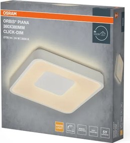 Osram - Plafonier LED dimerizabil ORBIS PIANA LED/24W/230V 38x38 cm alb