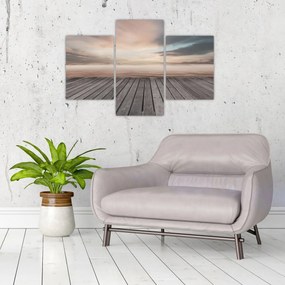 Tablou - Pier la apus de soare (90x60 cm)