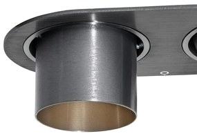 Spot integrat rotund, metal gri-antracit, GU10, 50 mm, 2 lumini - Installa