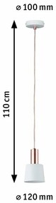 Lustră pe cablu 1xE14/20W NEORDIC HALDAR 230V Paulmann 79656