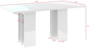 Masă de sufragerie Marabo (Gri închis) (pentru 6 persoane). 1055190