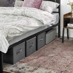 SongmicsHome Cutii de depozitare ELVIS, 3 buc, 40x30x25cm, gri