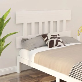 Tablie de pat, alb, 153,5x3x81 cm, lemn masiv de pin 1, Alb, 153.5 x 3 x 81 cm