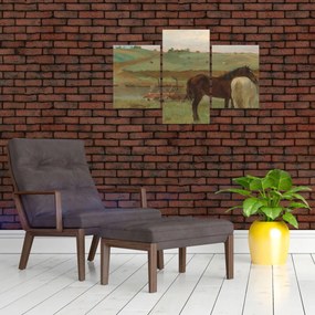 Tablou - Edgar Degas, Horses in a Meadow, reproducere (90x60 cm)