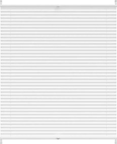 vidaXL Jaluzea plisse, alb, 110x150 cm, pliuri