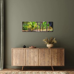 Tablou - Nava din lemn în canal , Thailand (cu ceas) (90x30 cm)