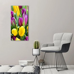 Pictură pe pânză Lalele colorate