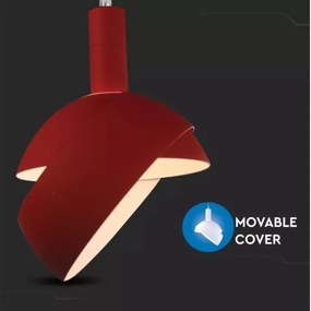 Lustră pe cablu 1xE14/60W/230V roșu