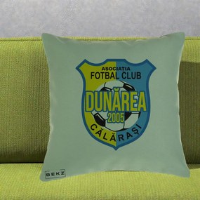 Perna Personalizata AFC Dunarea Calarasi 2005 Fotbal, 40x40 cm, Verde, Husa Detasabila, Perna Inclusa, BEKZ®