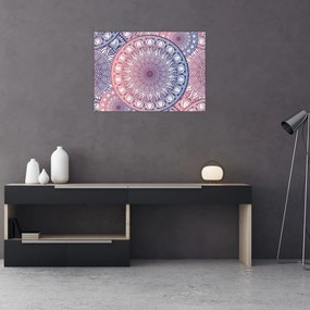 Tablou pe sticlă din mandale (70x50 cm)