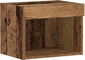 vidaXL Set comodă TV cu led Lemn vechi 40 x 30 x 30 cm Lemn compozit