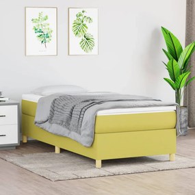 3120936 vidaXL Cadru de pat box spring, verde, 90x200 cm, textil