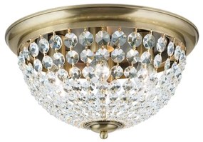 Plafonieră de cristal Orion DLU 1840/47 PLAFOND 6xE27/40W/230V d. 47 cm bronz