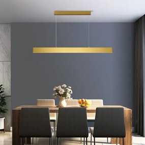 Lustră LED dimabilă pe cablu Brilagi SLIMLINE LED/40W/230V 3000-6000K auriu + telecomandă