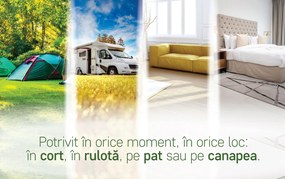 Topper saltea Viva Memory Dual Confort 140x200 cm, H 6 cm