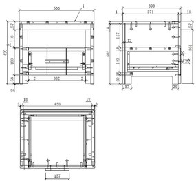 Set Mobilier Cameră Copii ERIK: Pat 90x200 cm, Dulap 2 Uși, Noptieră și Sertar, Alb – Vipack