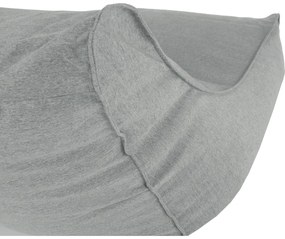 Fotoliu tip sac, material textil gri deschis, EGALEO