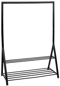 Suport Haine Athena, metal, negru, 121 x 56.5 x H 167 cm