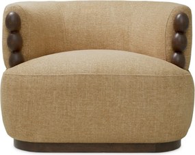 Fotoliu design LUX, Lemn, Tesatura Renato honey, Grimaud