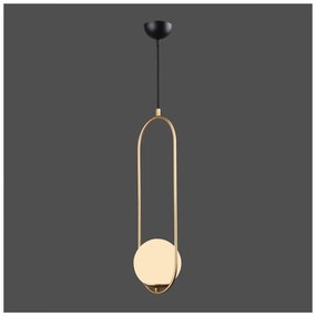 Lustră Squid Lighting Arch, înălțime 146 cm, auriu