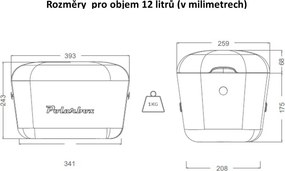 Cutie termoizolantă roz 12 l Pop – Polarbox