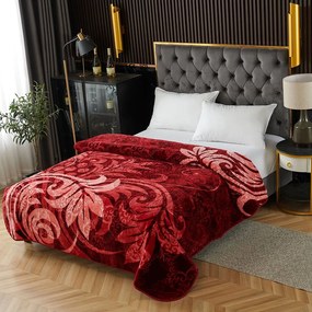 Pătură Cocolino gofrată 3D, roșu, 200x240 cm, 2,2 kg, PGU207