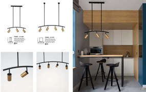 Lustra moderna minimalista cu 3 spoturi POGNO