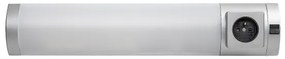 Corp de iluminat LED cu priză pentru corpuri de bucătărie Rabalux 78038 SOFT 2E LED/5W/230V 4000K 45 cm argintiu