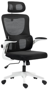 Vinsetto Scaun de Birou Ergonomic cu Tetieră Detașabilă Negru | Aosom Romania