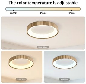 Brilagi - Plafonieră LED dimabilă FALCON MODERN LED/30W/230V 40 cm bej + telecomandă