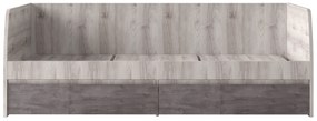 Pat de o persoană 90 cm Jolene 2S (castan nairobi + onyx) (cu somieră). 1052981